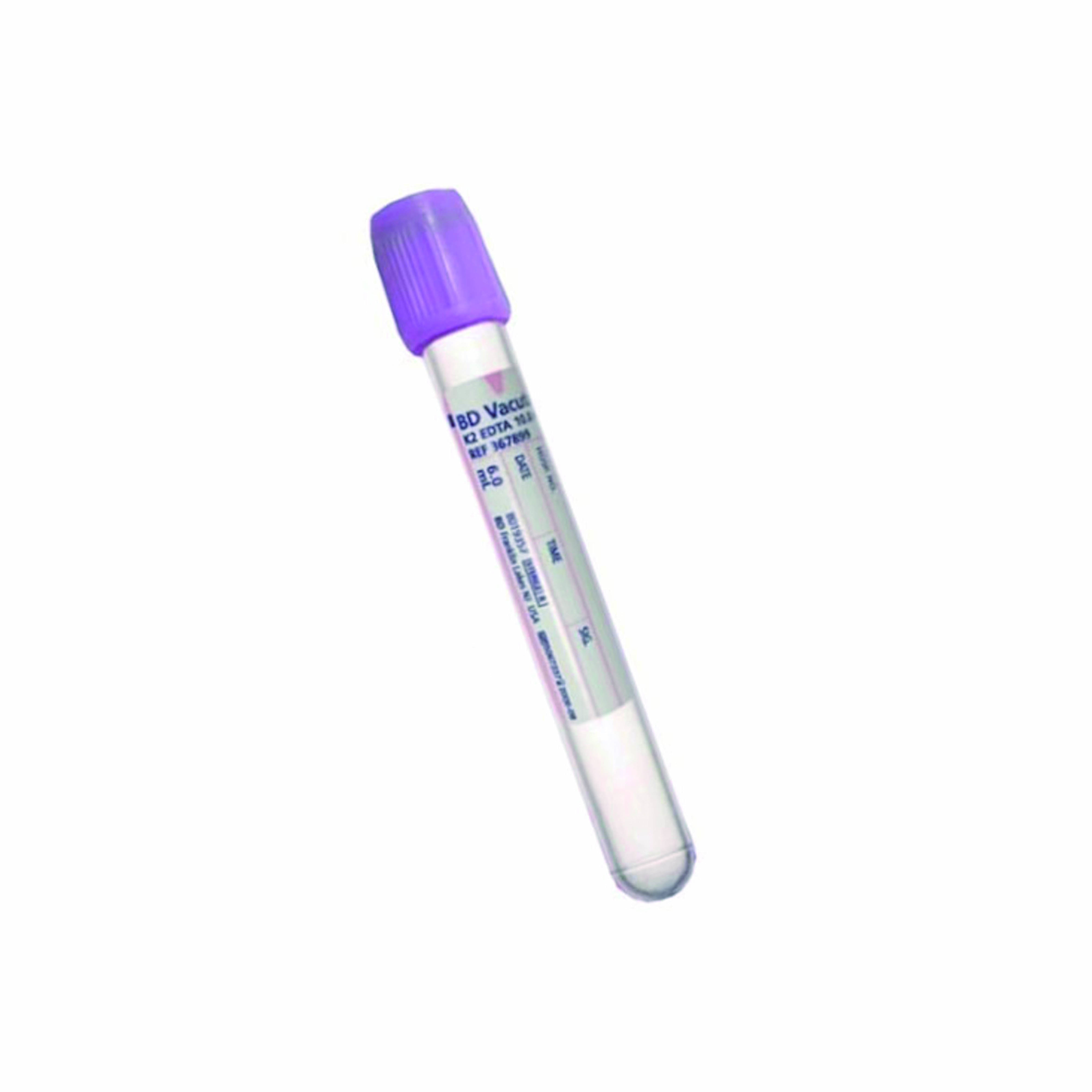 6ml（K2-EDTA）真空抗凝紫蓋管 塑料EDTA采血管 科研用