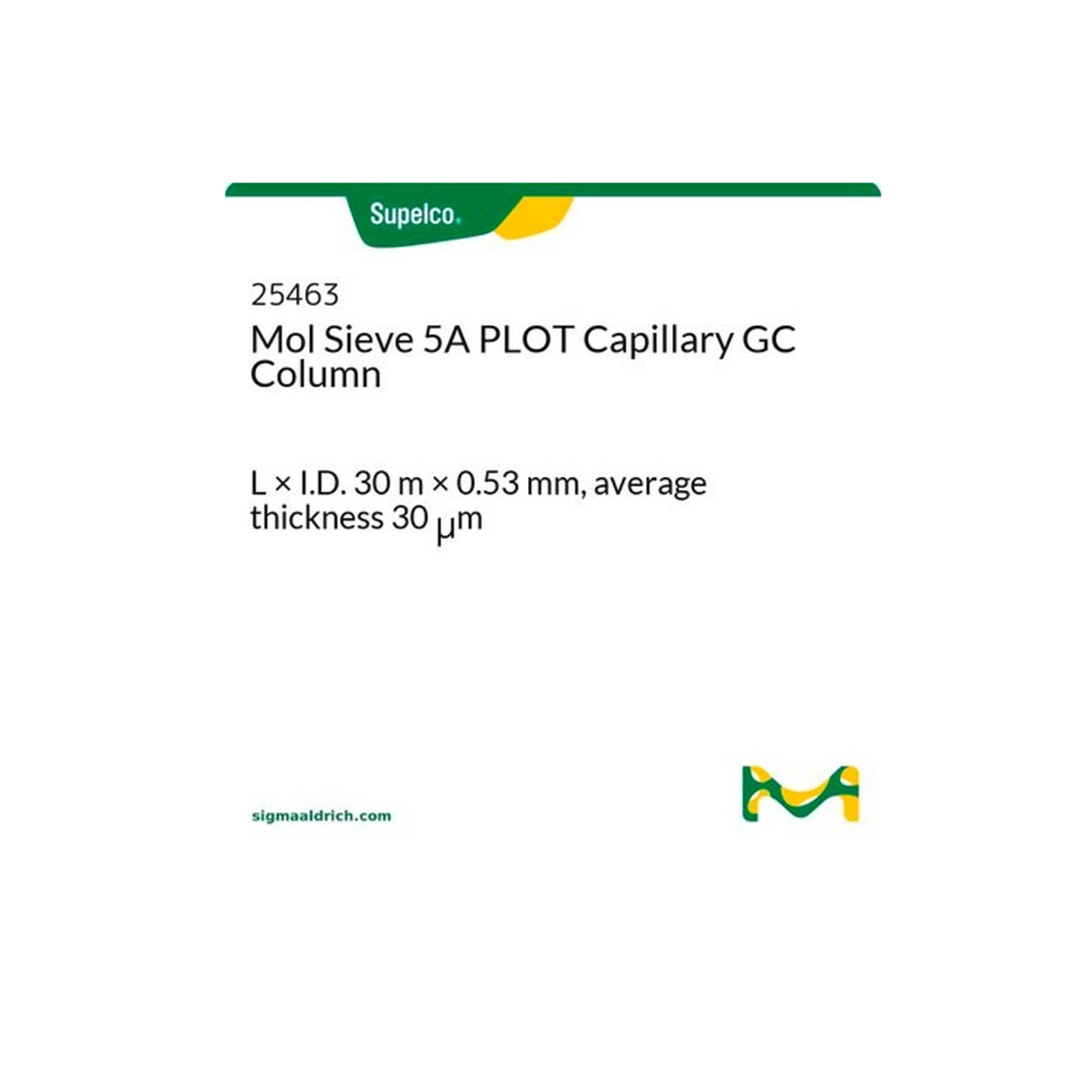 Mol Sieve 5A PLOT毛細(xì)柱 30m*0.53mm*30um