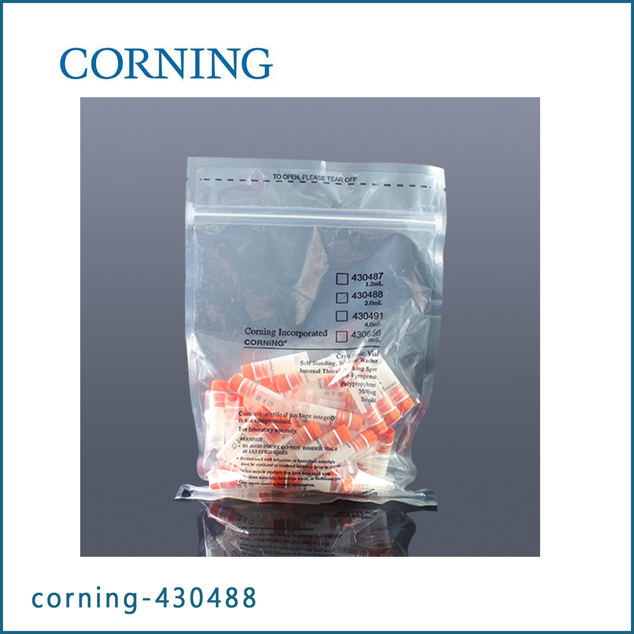 Corning? 2 mL內(nèi)旋聚丙烯凍存管，自立式，圓底 Corning? 2 mL Internal Threaded Polypropylene Cryogenic Vial, Self-Standing with Round Bottom