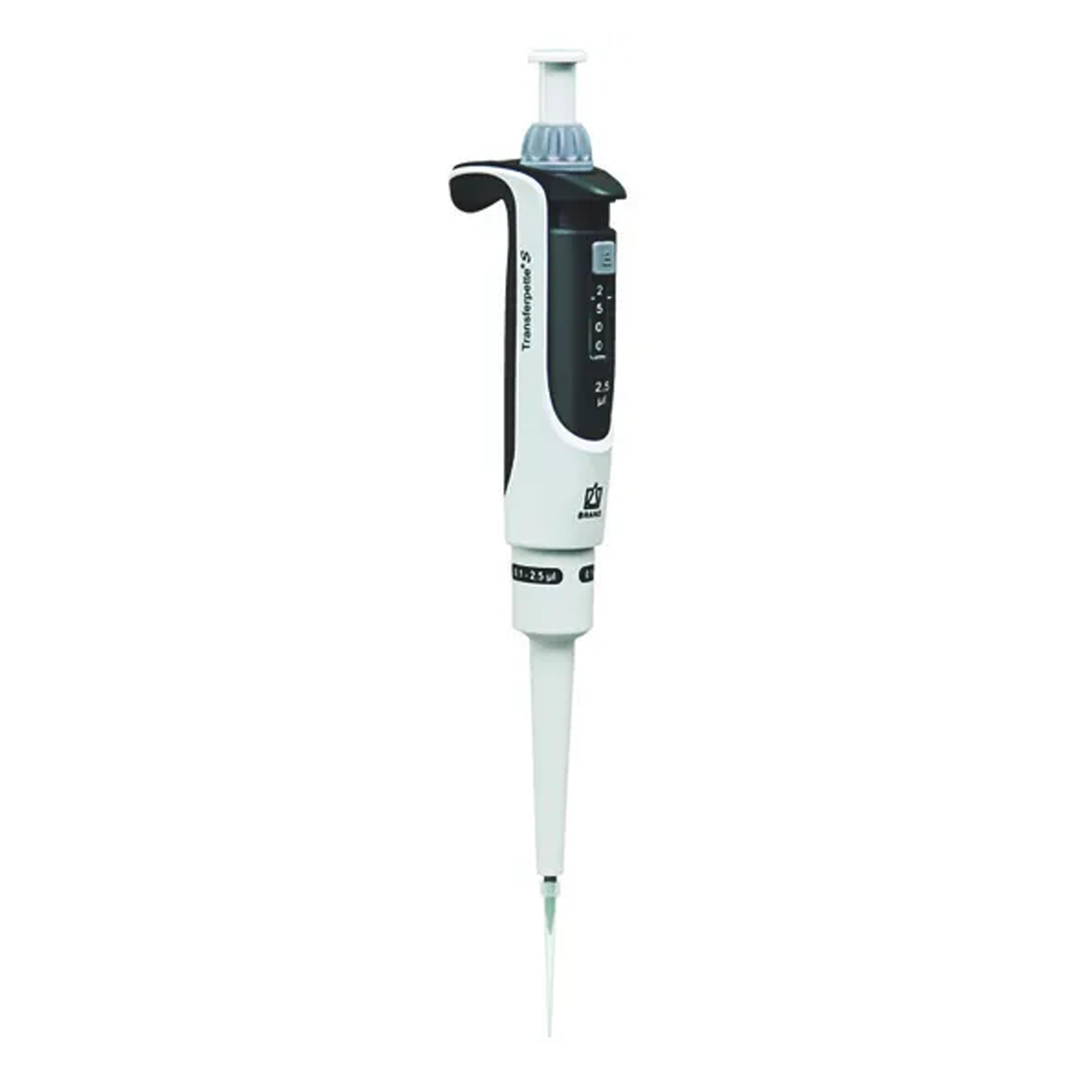 Transferpette? S, 0,1-2,5 μl, 數(shù)字可調(diào)量程, D-2,5, DE-M Einkanal-Mikroliterpipette Transferpette? S, Variabel, DE-M 0,1 - 2,5 μl