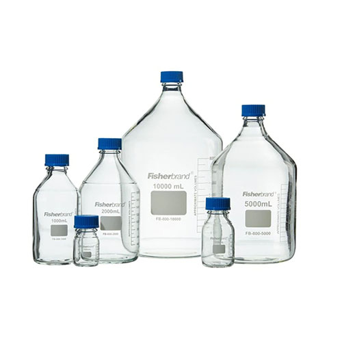 Fisherbrand GL45 標(biāo)準(zhǔn)口藍(lán)蓋試劑瓶 Fisher Scientific?Reusable Glass Media Bottles with Cap