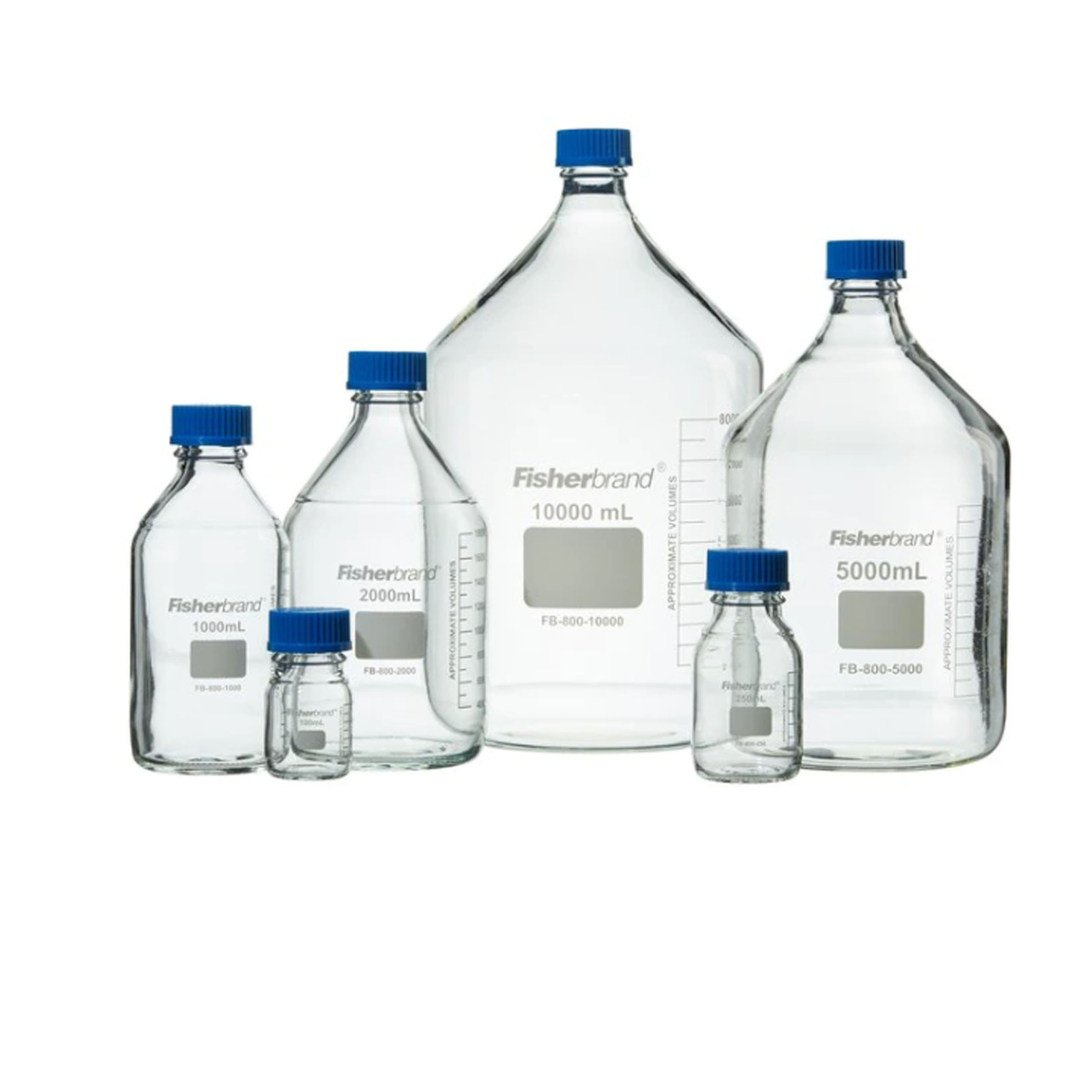 Fisherbrand GL45 標(biāo)準(zhǔn)口藍(lán)蓋試劑瓶 Fisher Scientific?Reusable Glass Media Bottles with Cap